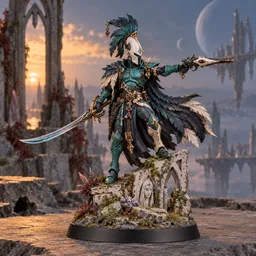Corsair Voidscarred — painted-miniature fan art