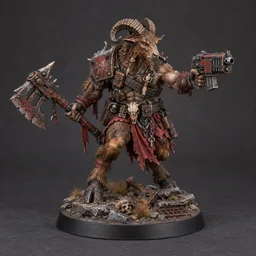Fellgor Beastmen — painted-miniature fan art