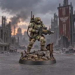 Kasrkin — painted-miniature fan art