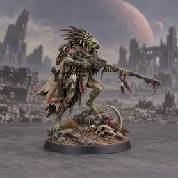 Kroot Farstalkers — painted-miniature fan art