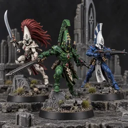 Blades of Khaine — painted-miniature fan art