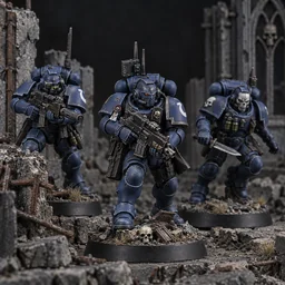 Phobos Strike Team — painted-miniature fan art