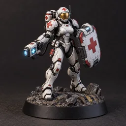 Medic — painted-miniature fan art